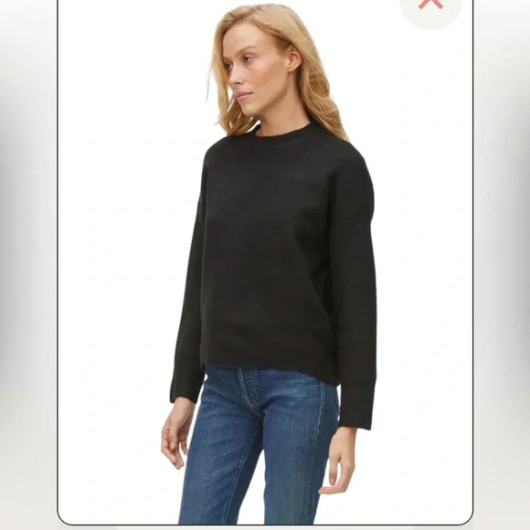 NWT Michael Stars black Maddie pullover sweater sz lg - Picture 3 of 13